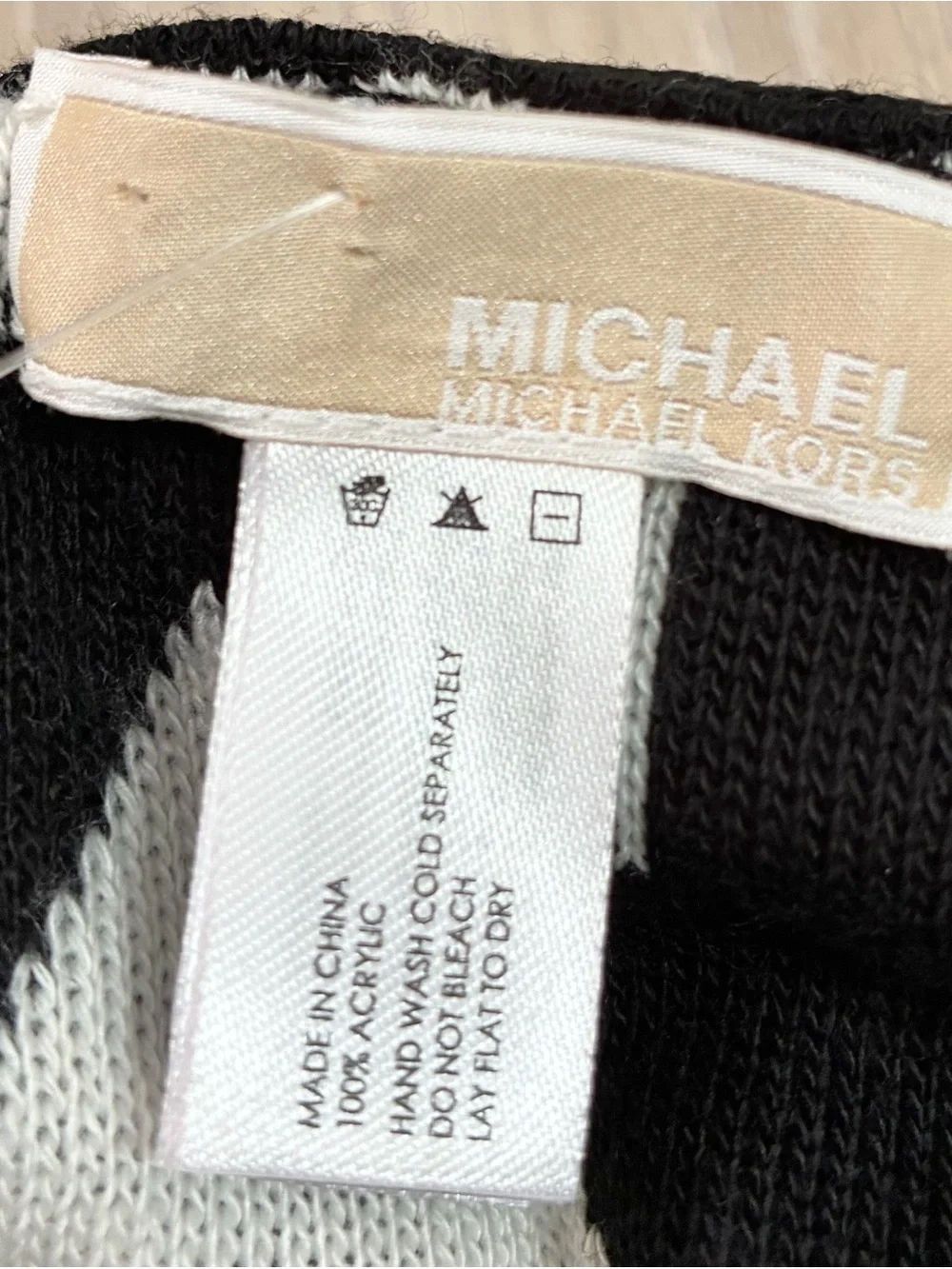 Michael Kors Black and White Colorway Scarf